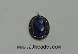 NGP6102 20*25mm - 22*30mm oval lapis lazuli pendants wholesle