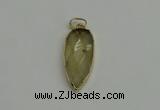 NGP6118 12*35mm - 15*40mm arrowhead lemon quartz pendants