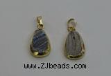 NGP6130 15*20mm freeform druzy agate pendants wholesale