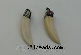 NGP6490 14*55mm - 12*60mm horn wolf tooth pendants wholesale