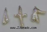 NGP6710 10*25mm - 20*45mm freeform pearl pendants wholesale