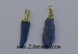 NGP6758 10*35mm - 15*45mm freeform blue kyanite pendants