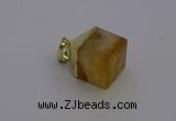 NGP6763 15*22mm cube citrine gemstone pendants wholesale