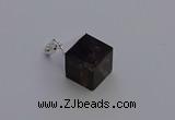 NGP6788 15*22mm cube smoky quartz pendants wholesale