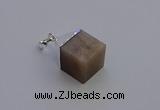 NGP6794 15*22mm cube moonstone gemstone pendants wholesale