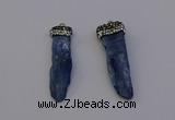 NGP6959 10*35mm - 15*45mm freeform blue kyanite pendants