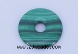 NGP704 30mm natural malachite gemstone donut pendant