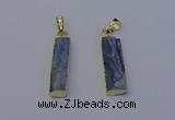 NGP7045 8*32mm - 10*30mm rectangle blue kyanite pendants