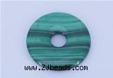 NGP706 40mm natural malachite gemstone donut pendant