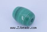 NGP719 11*14mm drum natural malachite gemstone pendant