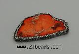 NGP7224 30*50mm - 40*60mm freeform sea sediment jasper pendants