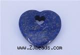 NGP723 26*26mm heart natural lapis lazuli gemstone pendant