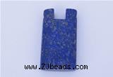 NGP725 18*32mm rectangle natural lapis lazuli gemstone pendant
