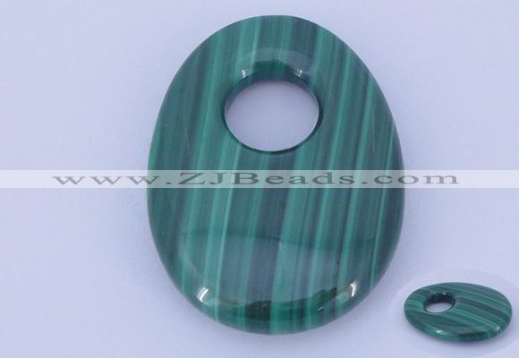 NGP734 20*30mm oval natural malachite gemstone pendant wholesale