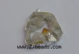 NGP7382 45*50mm - 50*55mm freeform druzy agate pendants