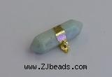 NGP7450 12*45mm sticks amazonite gemstone pendants wholesale