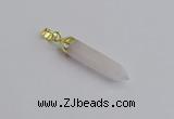 NGP7542 8*40mm sticks rose quartz pendants wholesale