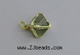 NGP7558 20*22mm fluorite gemstone pendants wholesale