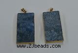 NGP8526 25*50mm - 27*53mm rectangle druzy agate pendants