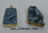 NGP8568 28*45mm - 35*50mm freeform druzy agate pendants wholesale