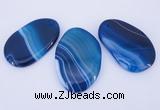 NGP861 5PCS 30-35mm*50-60mm freeform agate gemstone pendants