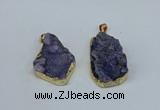 NGP8617 25*30mm - 28*40mm freeform druzy agate pendants wholesale