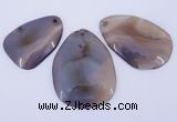 NGP864 5PCS 30-45mm*50-65mm freeform agate gemstone pendants