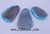 NGP867 5PCS 35-45mm*50-65mm freeform agate gemstone pendants