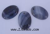 NGP874 5PCS 24*34mm oval agate gemstone pendants wholesale