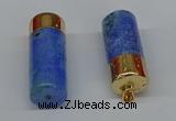 NGP8765 18*40mm tube agate gemstone pendants wholesale