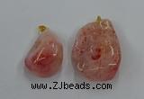 NGP8837 20*25mm - 30*40mm nuggets agate pendants wholesale