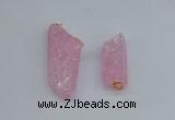 NGP8881 16*38mm - 25*60mm sticks crackle quartz pendants wholesale