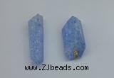 NGP8882 16*38mm - 25*60mm sticks crackle quartz pendants wholesale