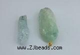 NGP8884 16*38mm - 25*60mm sticks crackle quartz pendants wholesale