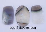 NGP910 5PCS 30-40mm*50-55mm mixed shape agate druzy geode gemstone pendants