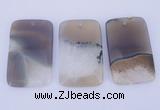 NGP911 5PCS 34*54mm rectangle agate druzy geode gemstone pendants