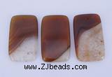 NGP919 5PCS 30*50mm rectangle agate druzy geode gemstone pendants