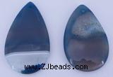 NGP925 5PCS 35*55mm flat teardrop agate druzy geode gemstone pendants