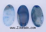 NGP927 5PCS 30*55mm oval agate druzy geode gemstone pendants