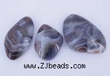 NGP935 2PCS 35-45mm*45-65mm nuggets botswana agate gemstone pendants