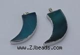 NGP9505 22*60mm - 25*65mm horn agate gemstone pendants wholesale