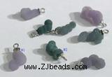 NGP9710 4*8mm - 6*11mm freeform mixed gemstone pendants wholesale