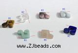 NGP9745 11*15mm mixed gemstone pendants wholesale