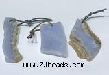 NGP9759 12*40mm-30*55mm freeform blue lace agate pendants
