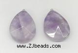 NGP9832 32*42mm - 35*45mm faceted nuggets lavender amethyst pendants