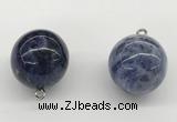 NGP9846 20mm round sodalite gemstone pendants