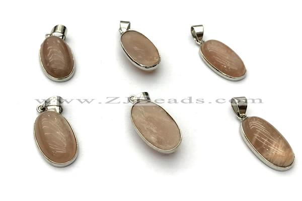 NGP9870 12*20mm oval sunstone pendant