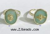 NGR1127 14*17mm oval gemstone rings wholesale