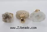 NGR141 25*30mm - 30*40mm freeform druzy agate rings wholesale