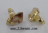 NGR144 18*25mm - 22*30mm faceted nuggets citrine gemstone rings